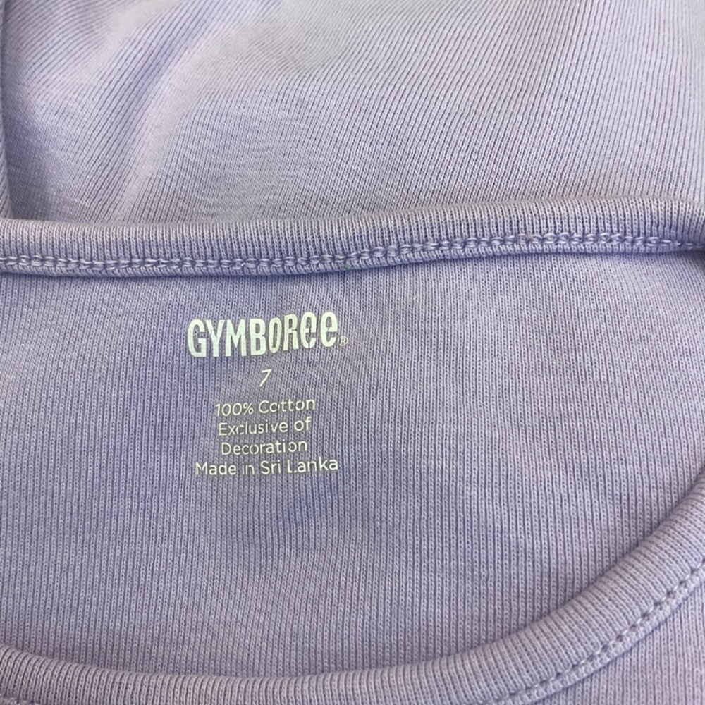 Gymboree Girl's Shirt Purple Giraffe Sequin Lilac Sz 7 - READ - Picture 7 of 8